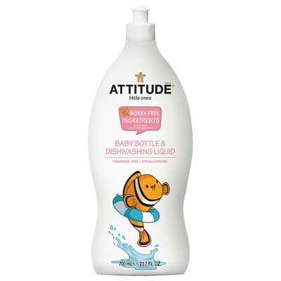 Mutfak aksesuarları için yıkama sıvısı Liquid ATTITUDE Eco-Baby 700 ml