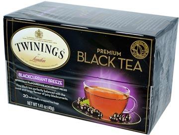 Twinings, Premium Siyah Frenk Üzümü Çayı 20 Çay Poşeti, 40 g