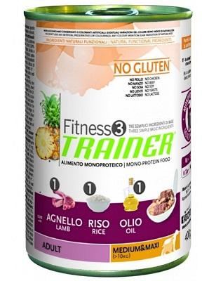 Trainer Fitness3 Bez glutena za odrasle srednje i maxi patke i rižu u konzervi