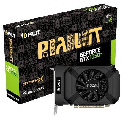 Palit GeForce GTX 1050 Ti 1290MHz PCI-E 3.0 4096MB 7000MHz 128 bit DVI HDMI HDCP StormX