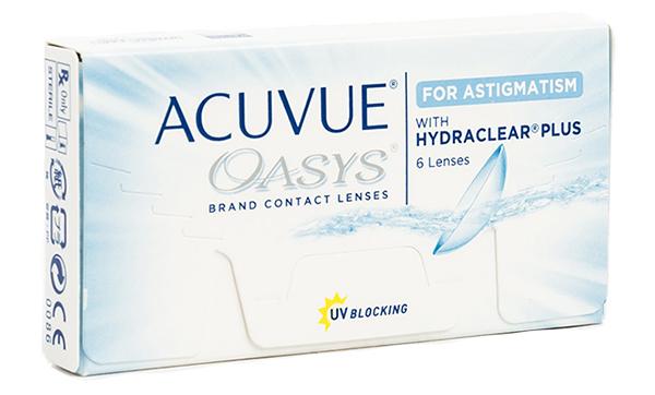 Hydraclear Plus ile Astigmatizm için Acuvue Oasys (6 lens)